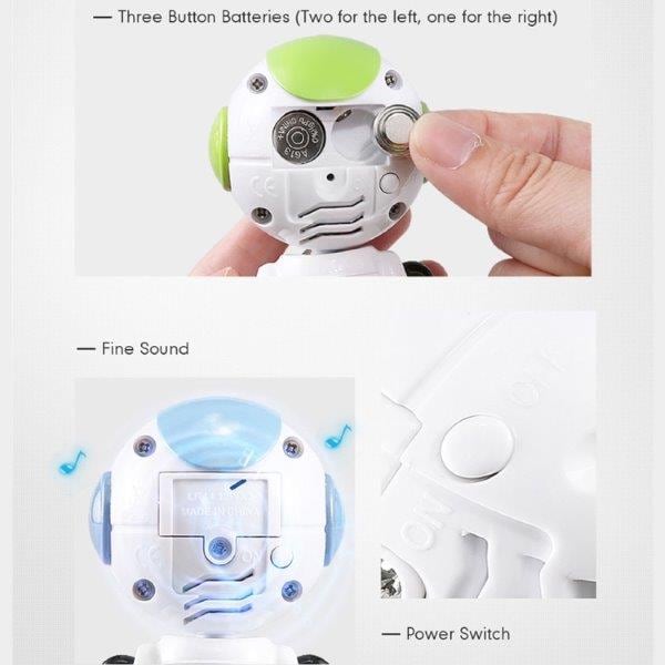Leksaksrobot med touch sensorer och Led-lampor