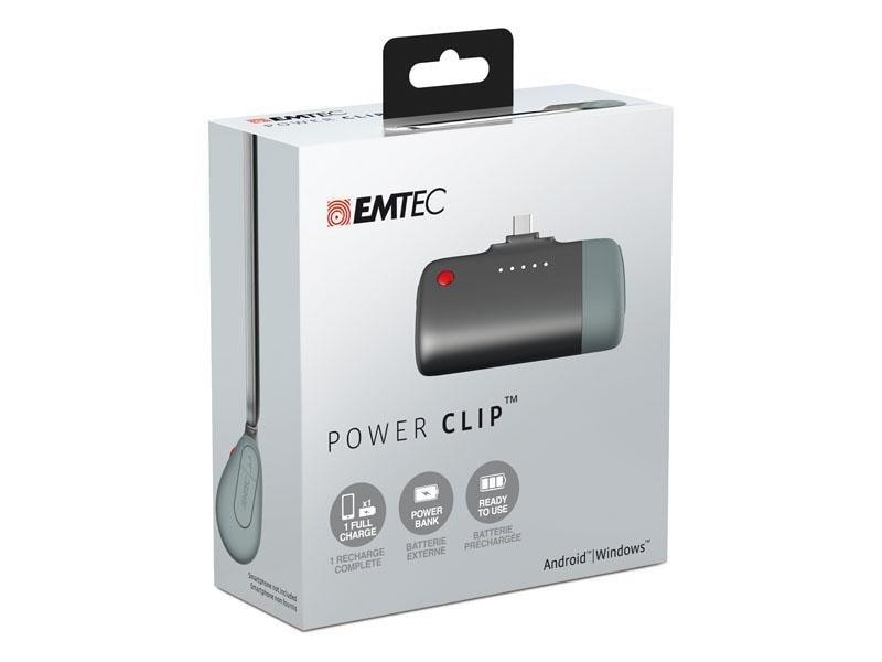 EMTEC 2600 mAh Powerbank för Mobiltelefon