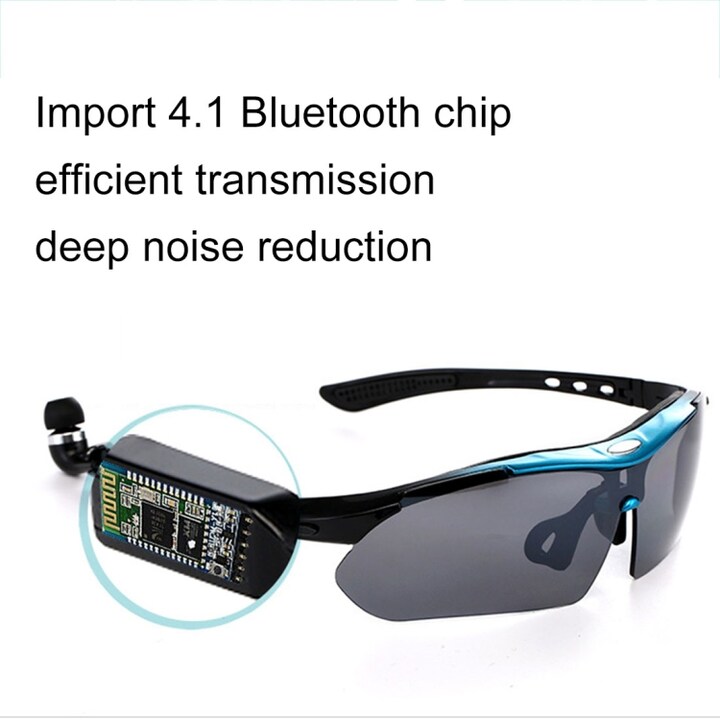 Solglasögonsheadset Bluetooth Svart