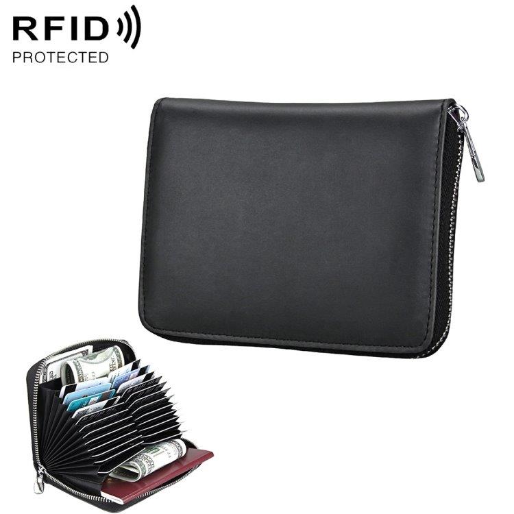RFID-skyddad Plånbok Svart
