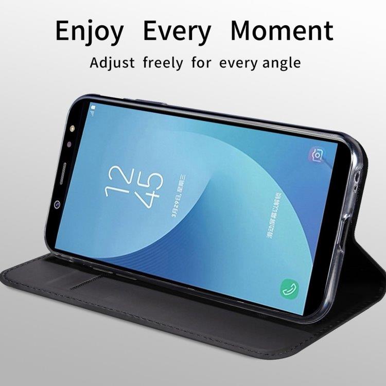 DZGOGO Slimmat flipfodral / mobilfodral Samsung Galaxy A6 2018 – Svart