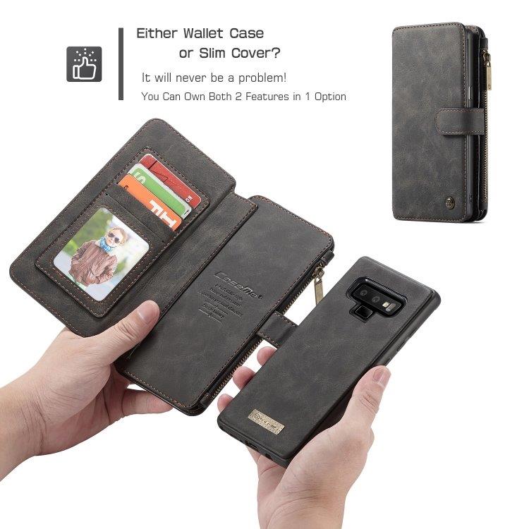 CaseMe-007 plånboksfodral / mobilplånbok Samsung Galaxy Note 9 – Svart