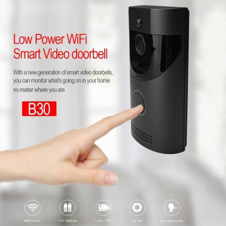 WiFi dörrklocka med kamera 720P - Mobilapp