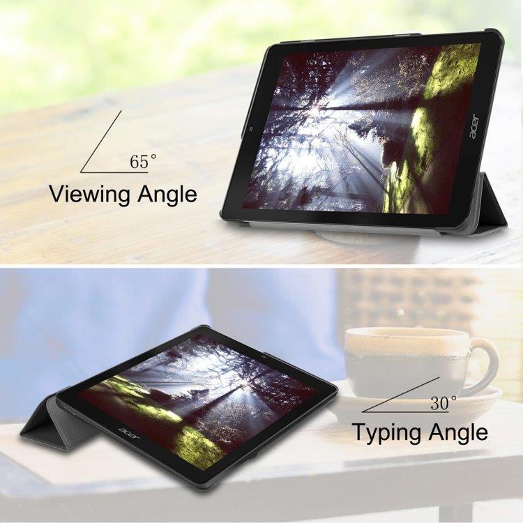 Trifold skyddsfodral / Tab-fodral för Acer Chromebook Tab 10 - Svart