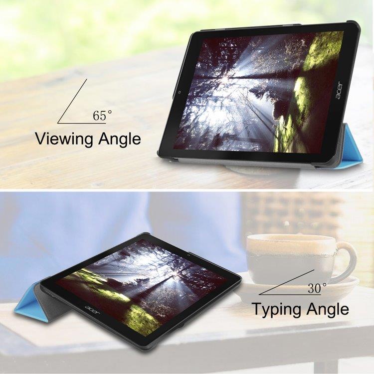 Trifold skyddsfodral / Tab-fodral Acer Chromebook Tab 10 - Blå