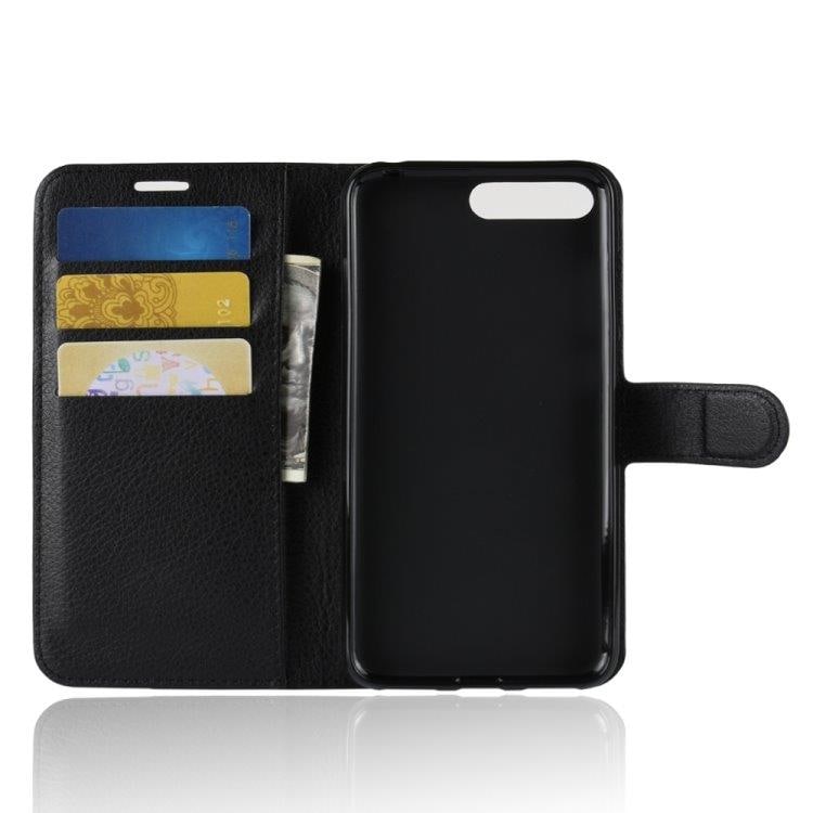 Plånboksfodral / mobilplånbok med ställ Huawei Y6 2018 – Svart