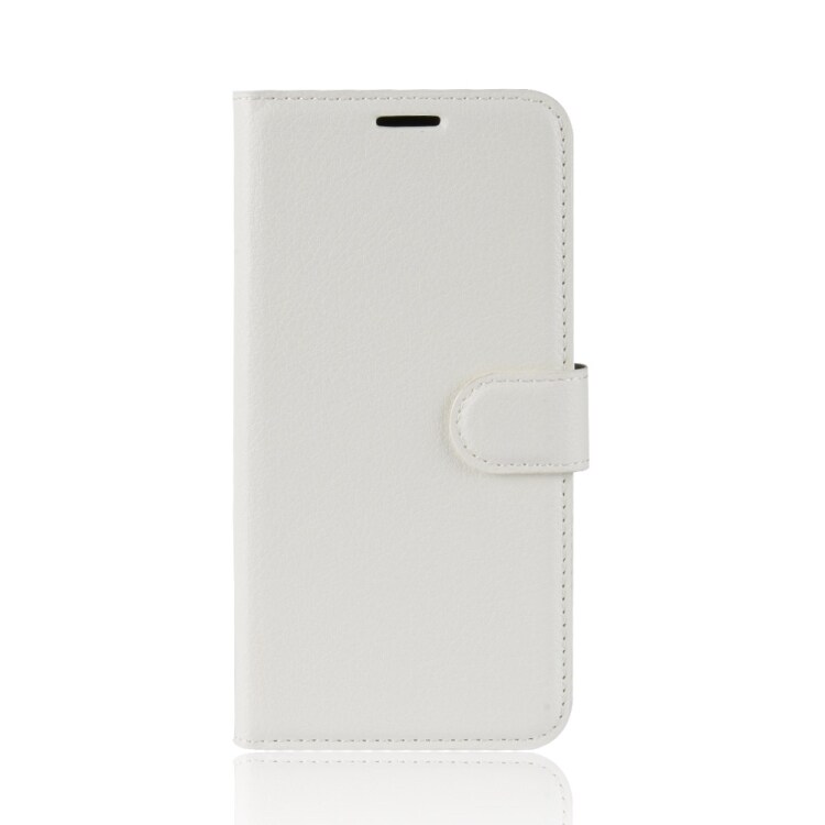 Plånboksfodral / mobilplånbok med ställ Huawei Y6 2018 – Vitt