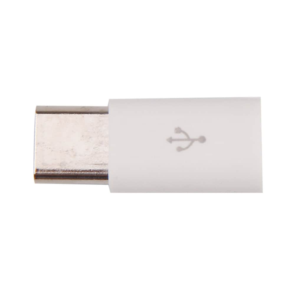 MicroUSB till USB Type -C Adaper Vit