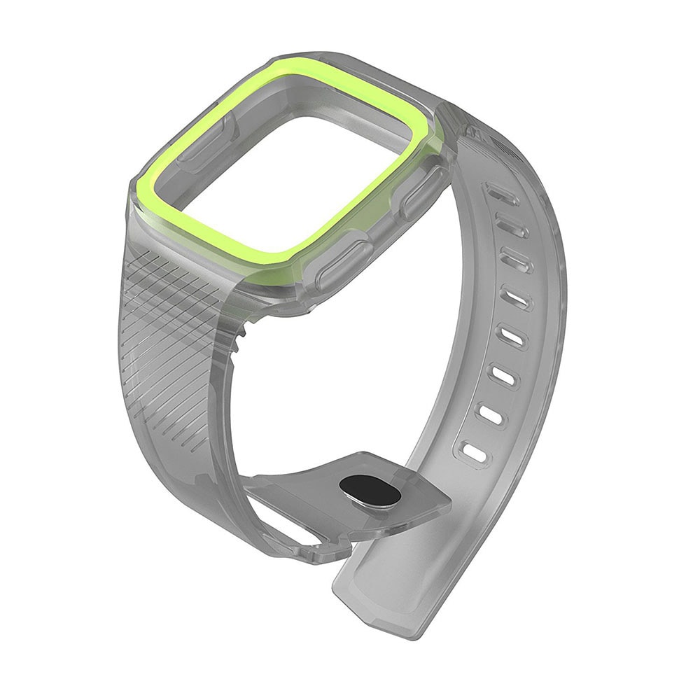 Silikonarmband till Fitbit Versa - Grå/Grön