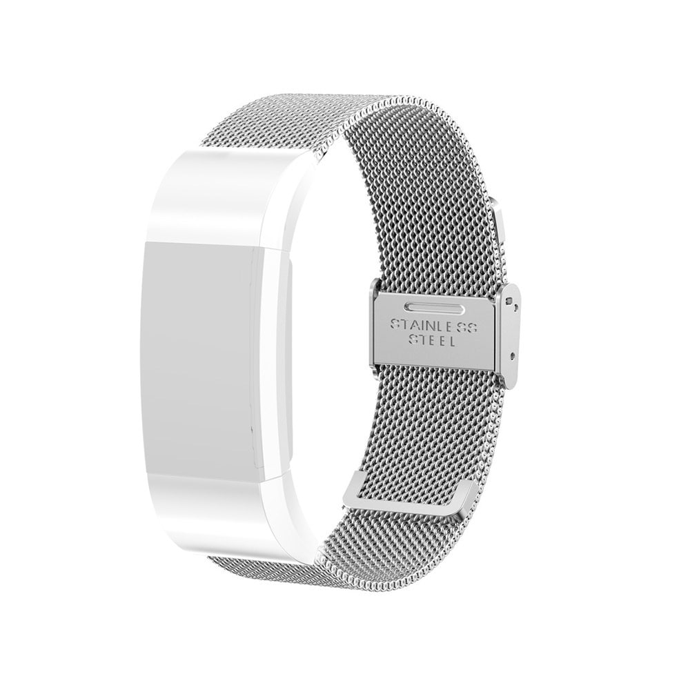 Armband Meshlänk Milanese Fitbit Charge 2 Silver