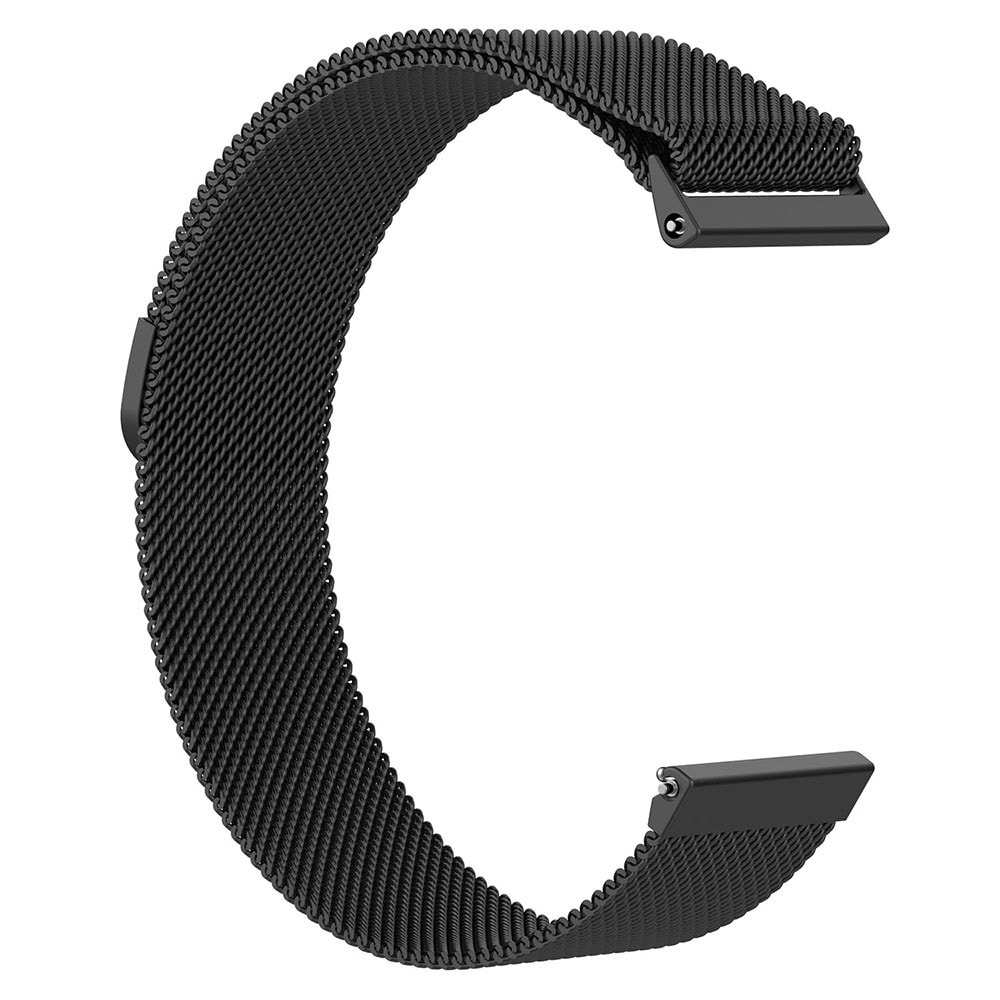 Armband Meshlänk Fitbit Versa L Svart