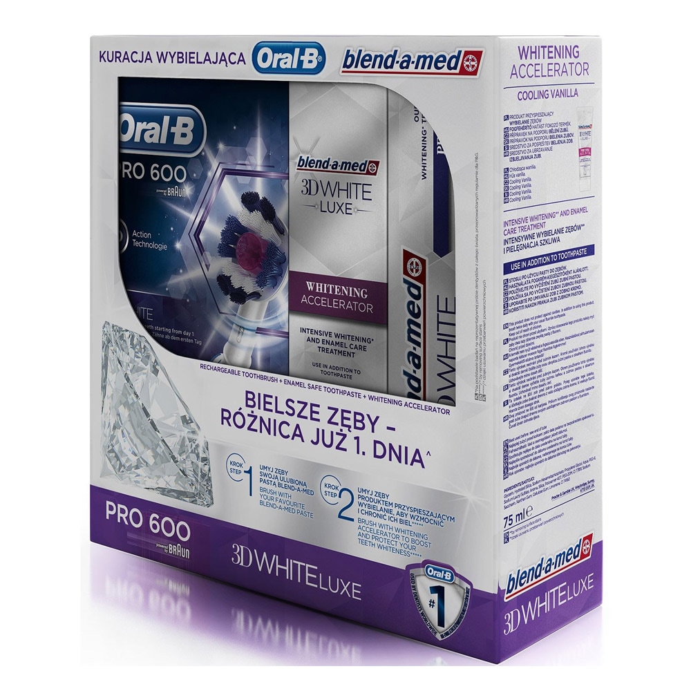 Oral-B Pro 600 3D White & Clean med Blend-a-Med