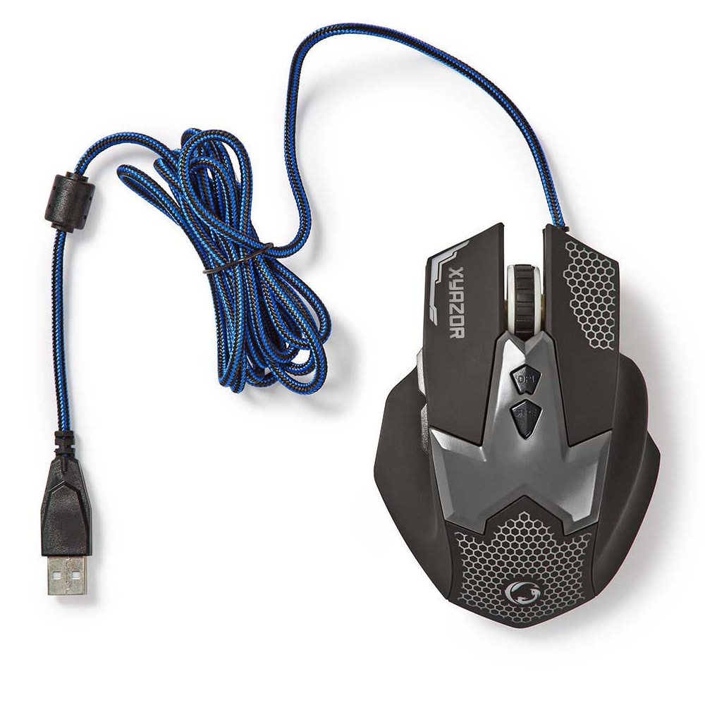 Nedis Gaming Mouse -2400 DPI, 7 knappar