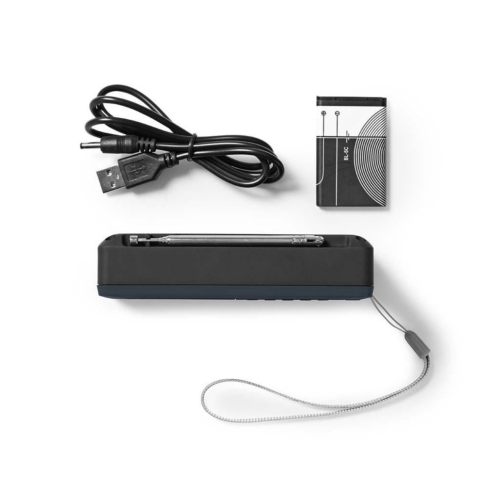 Nedis Batteridriven FM Radio - USB & microSD