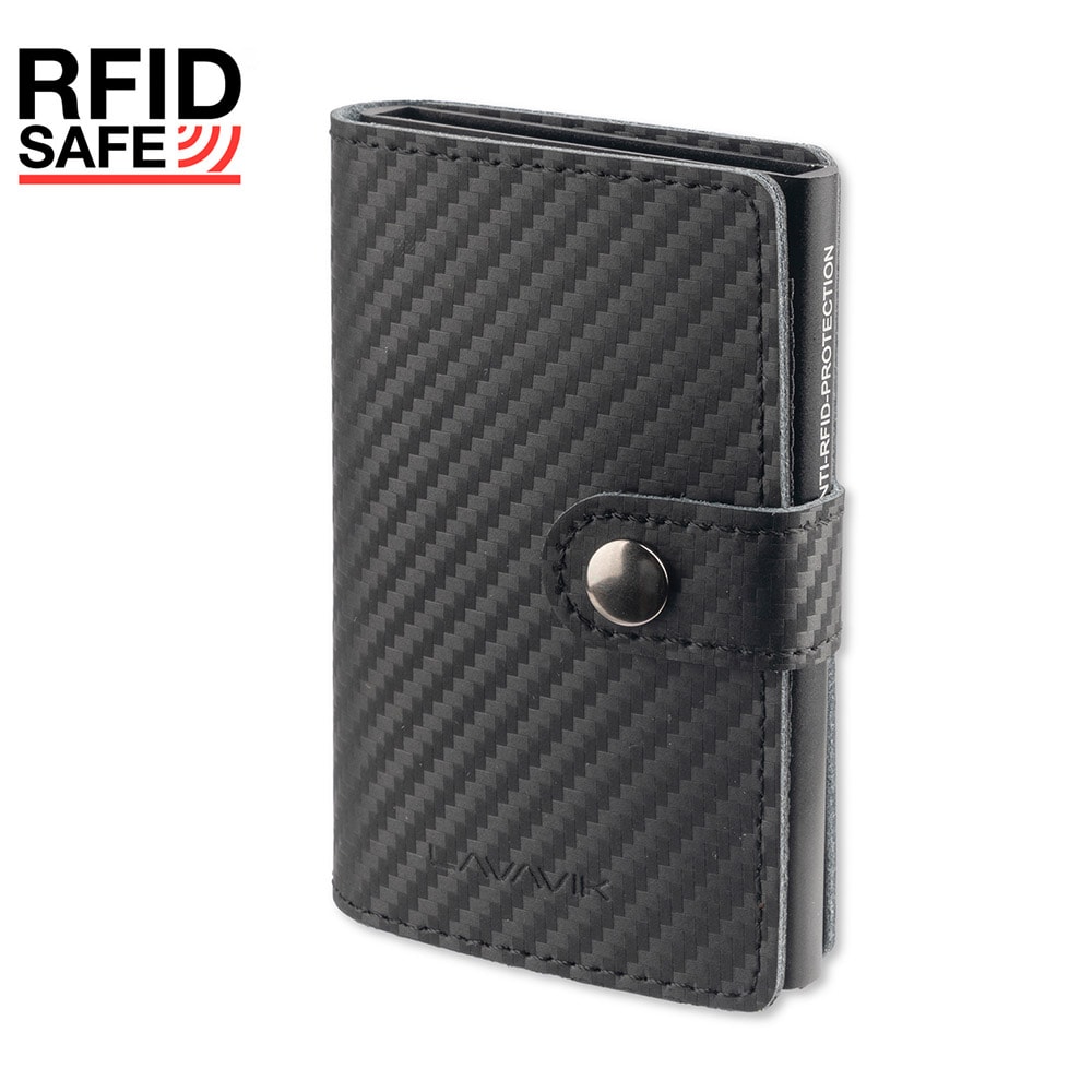 LAVAVIK Anti-RFID Plånbok Carbon