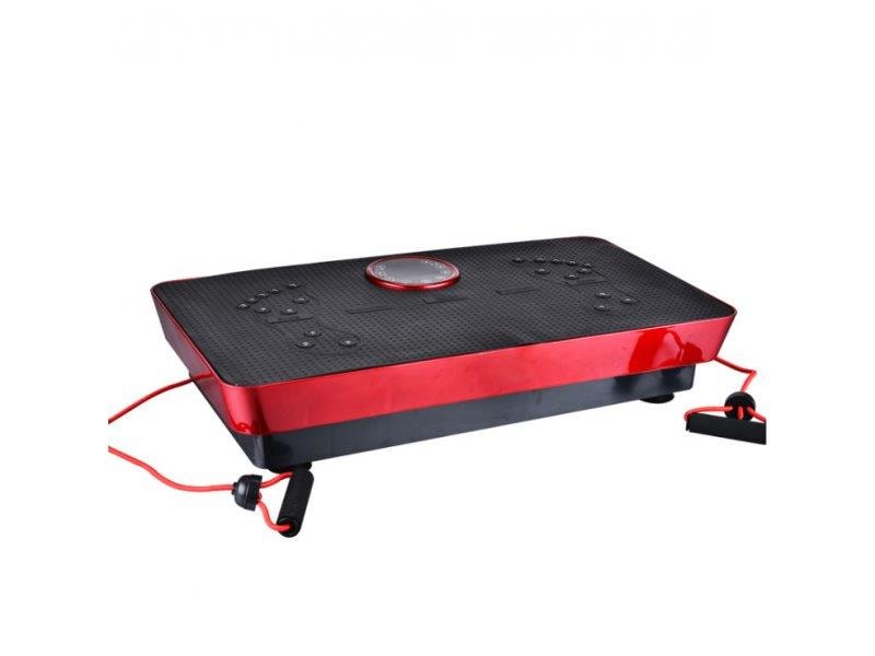 Fitness Body Magnetisk Terapeutisk Vibrationsplatta med musik- Svart / Röd 67 cm