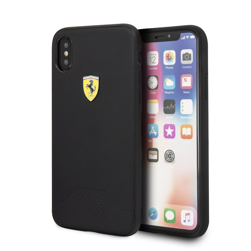 Ferrari Hardcover Shield iPhone X Svart
