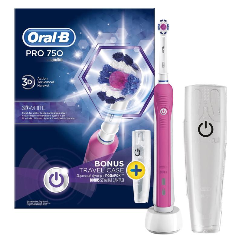 Oral-B (Braun) Pro 750 CrossAction med resefodral