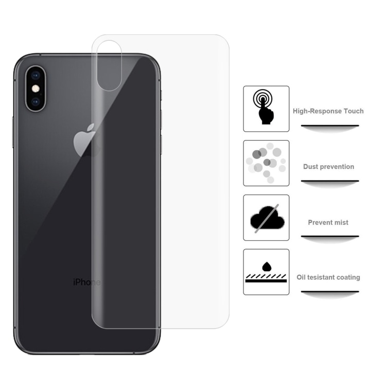 Bakskydd 0.1mm 3D Curved iPhone XS Max