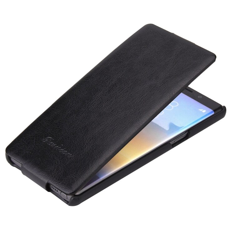 Fierre Shann retro flipfodral / mobilfodral Samsung Galaxy Note 8 – Svart