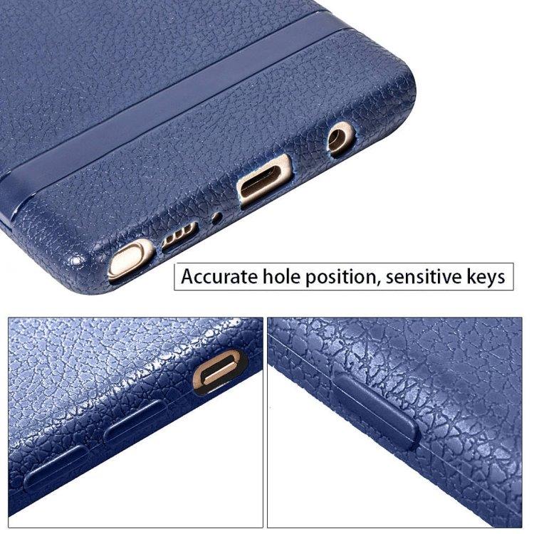 Litchi TPU-bakskal / telefonskal Samsung Galaxy Note 9 - Svart