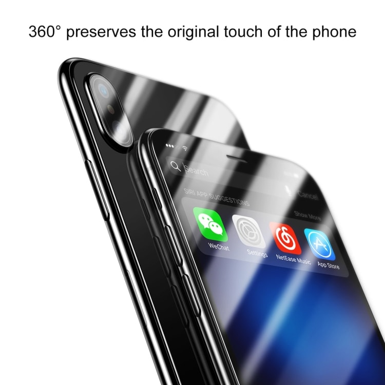 Baseus härdat 9H bak- skärmskydd iPhone X / XS