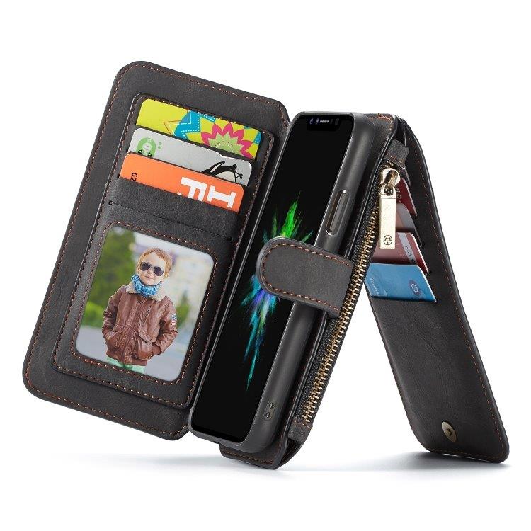 CaseMe plånboksfodral / mobilplånbok iPhone XR - Svart