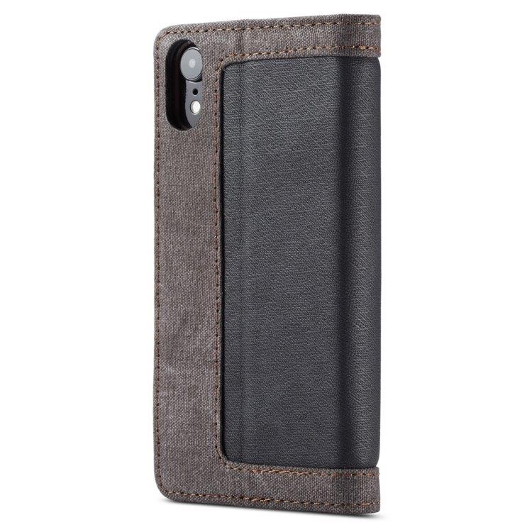 CaseMe plånboksfodral / mobilplånbok med ställ iPhone XR - Svart