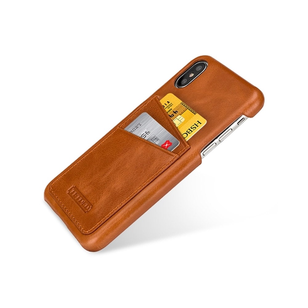 Tetded Leather Case iPhone X / XS Vintage: Brown