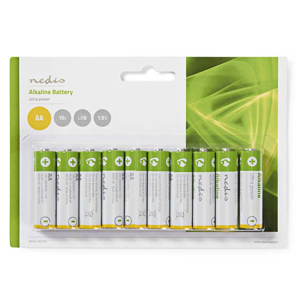 Nedis Alkaliskt batteri AA 10-pack