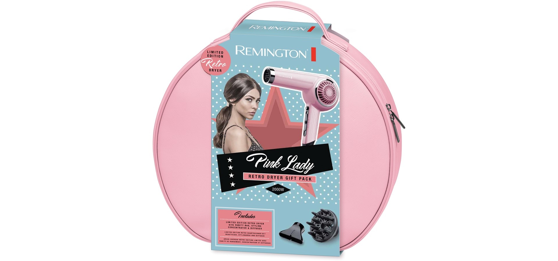Remington Retro D4110O - Rosa hårtork