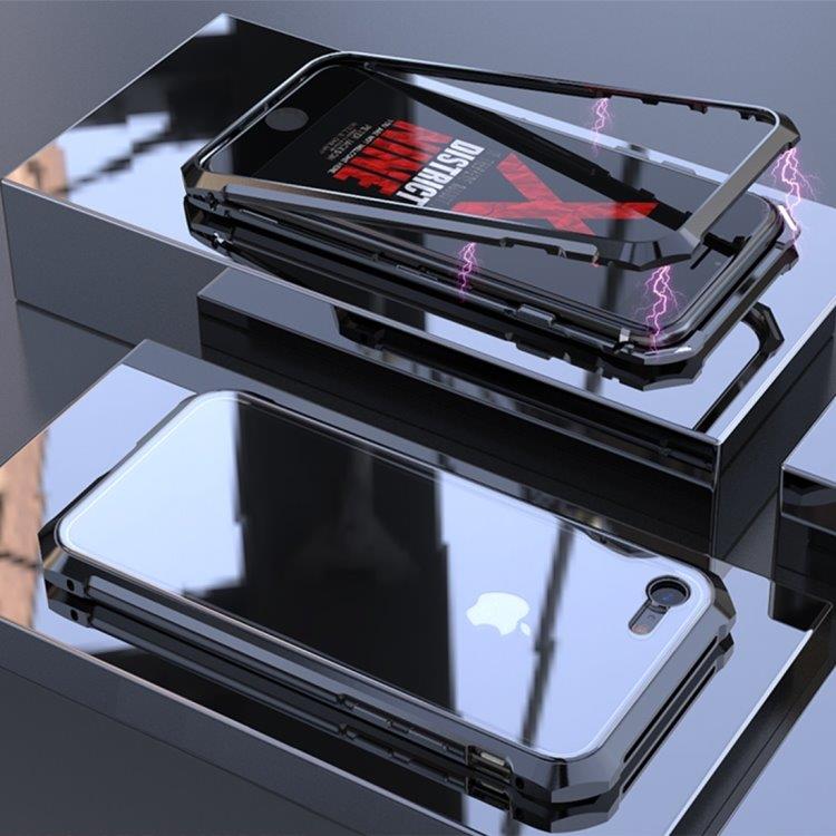 Magnetiskt Tempererat Skärmskydd Ram iPhone 8 & 7 Svart