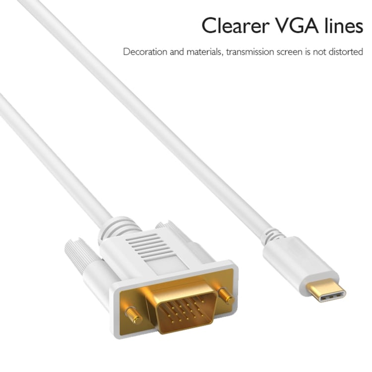 H8 USB Typ-C till VGA adapter - 1,8meter