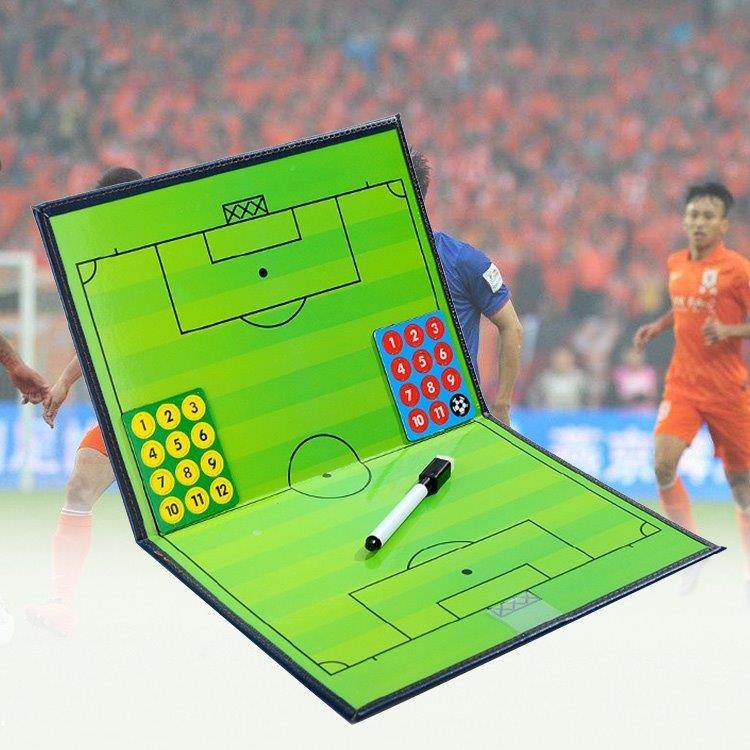 Vikbar magnetisk taktiktavla för fotboll