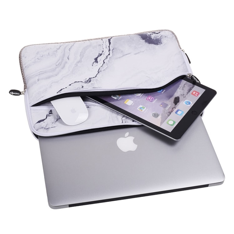 Marmor-sleeve MacBook 13.3" - Vit
