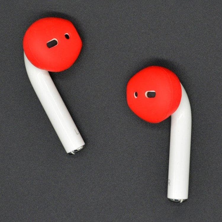 Silikon earpads / in-ears för Apple AirPods - Röda