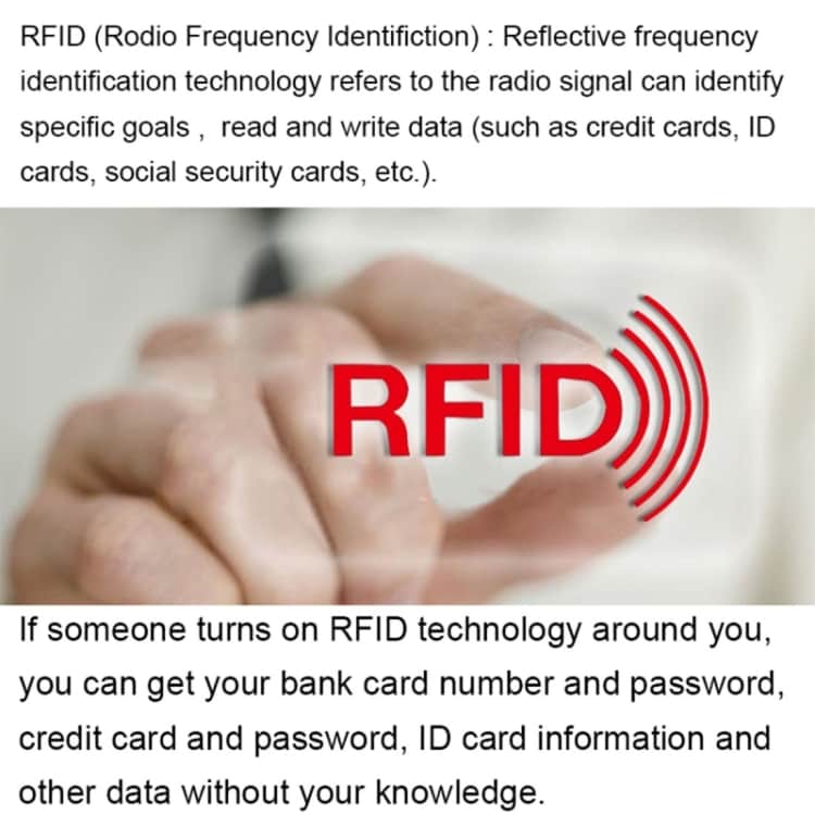 Sleeve passkydd RFID 13.5x10.5cm