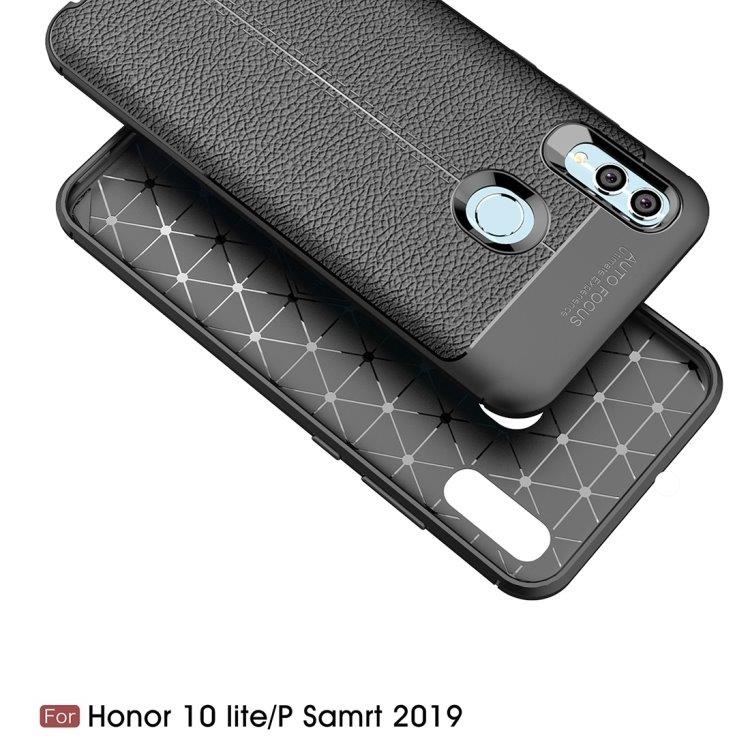 Mobilskal / telefonskal med läderlook Huawei P Smart 2019 / Honor 10 Lite - Svart