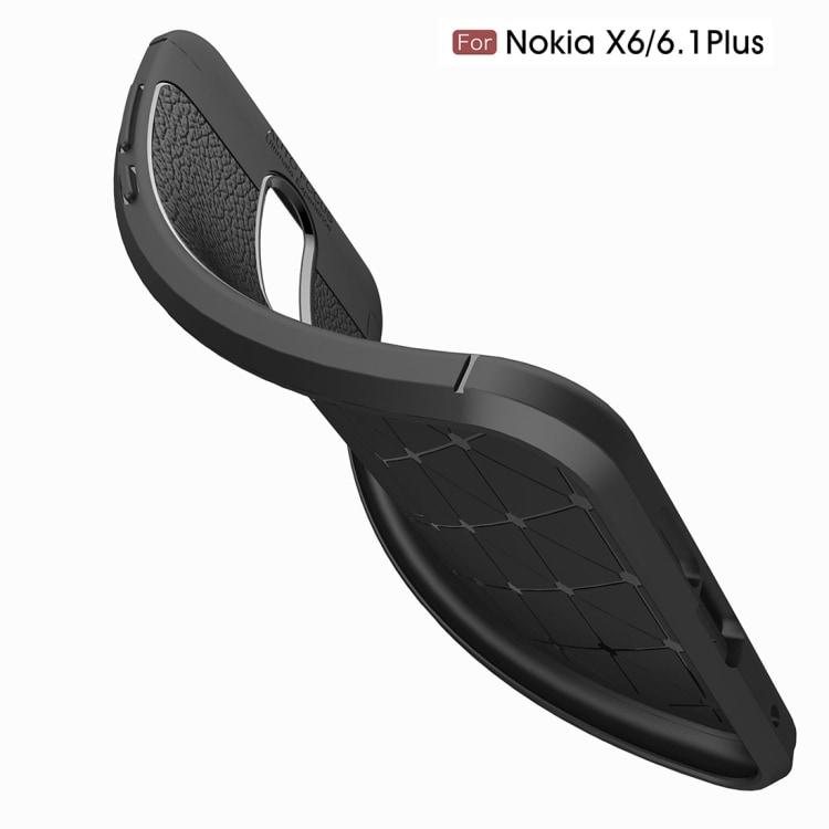 Mobilskal / telefonskal läderlook Nokia 6.1Plus / X6