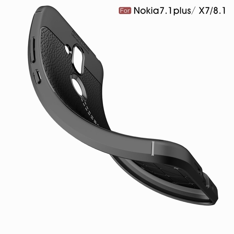 Mobilskal / telefonskal läderlook Nokia 7.1Plus / X7 / 8.1