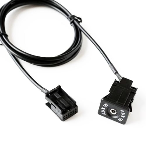 AUX-sovitin, jossa liitin Ford Fiesta / Focus / Mondeo / PUMA / MK2 / MK3 / S-MAX