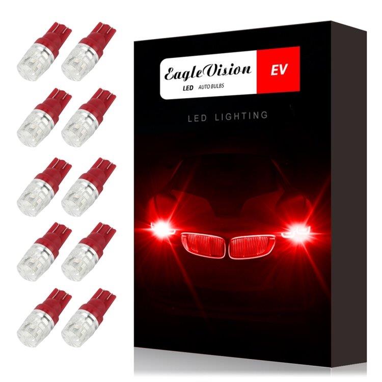 10-Pack Lampa LED t10 2Watt 100LM Canbus decoder - Parkering / positionsljus