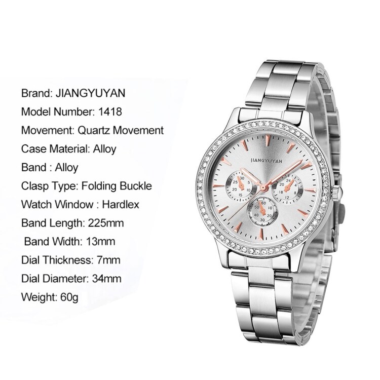 Fashion Damklocka Quartz Wrist Watch