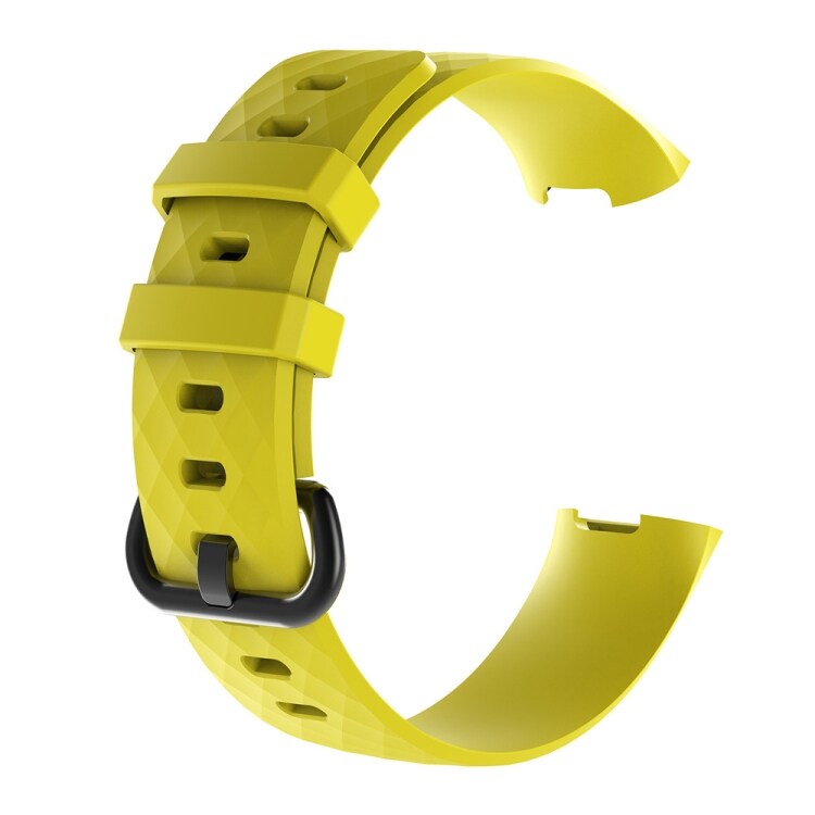 Mjukt armband Fitbit Charge 3 i gul färg