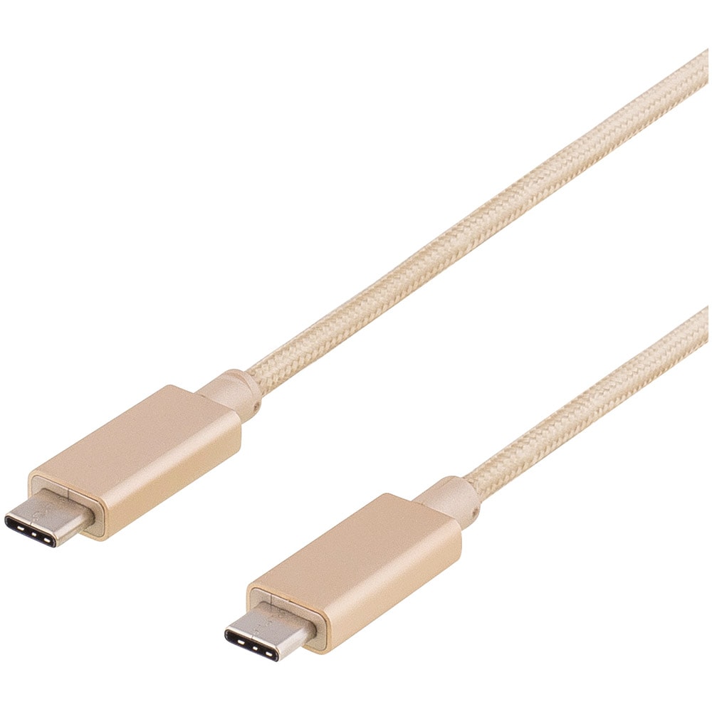 DELTACO PRIME USB-Kabel Typ C - Typ C Guld