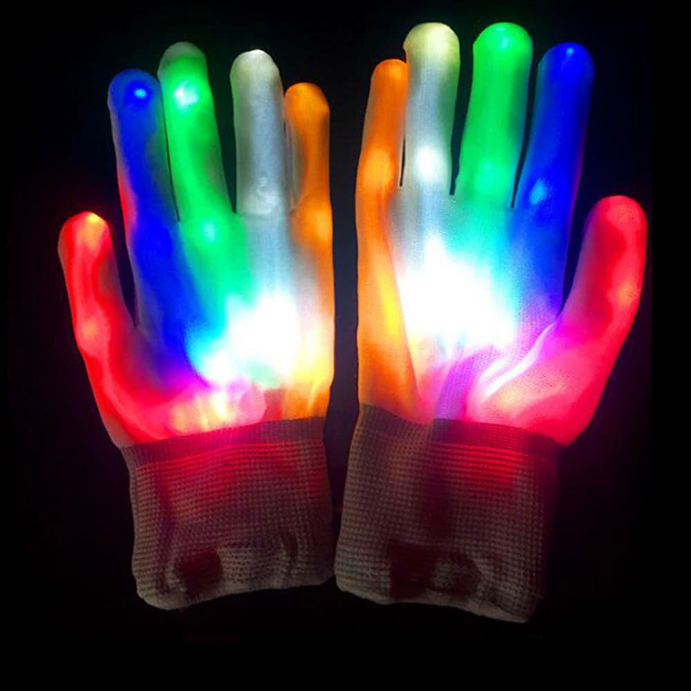 Blinkande LED Handskar - Rave/Disco Vantar