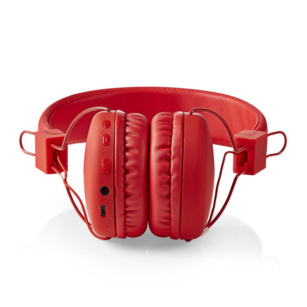 Nedis Bluetooth hörlurar - On-ear , Röd