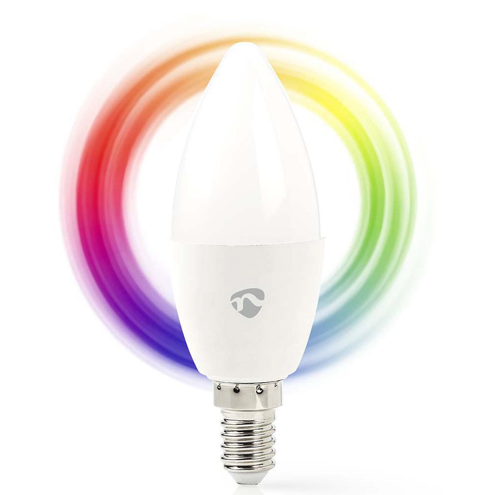 Nedis WiFi Smart LED-lampa RGB E14 - Fullfärg och varmvitt