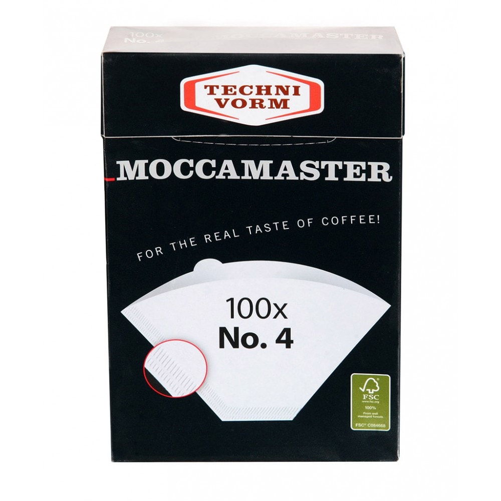 Moccamaster Kaffefilter 100st - strl 4