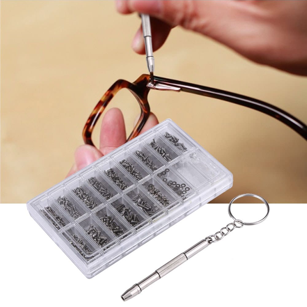 Reparationsset till Glasögon - 1000 delar laga glasögon själv